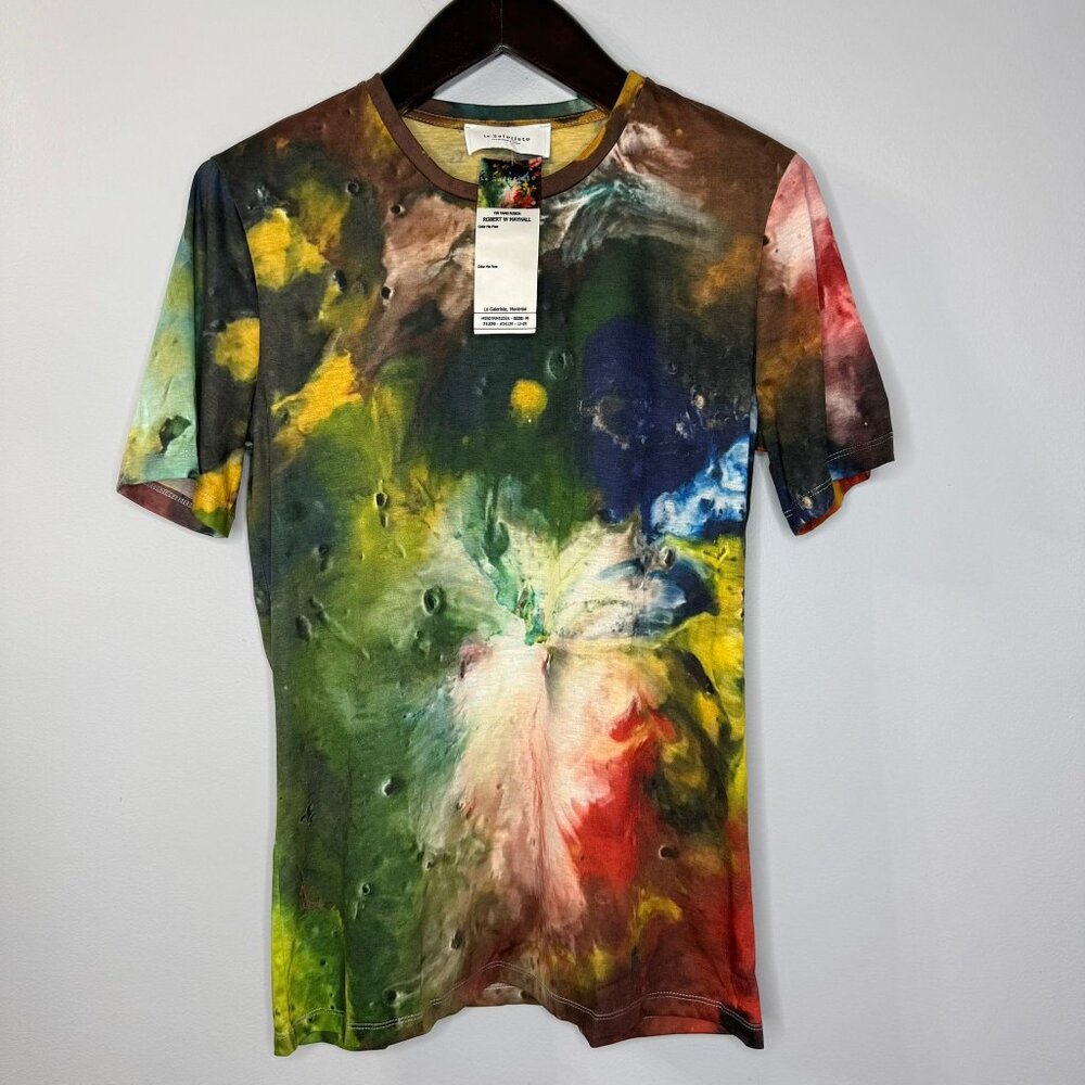 La Galeriste Yin Yang Wearable Art Colofull T-Shirt Size: M - Picture 3 of 8